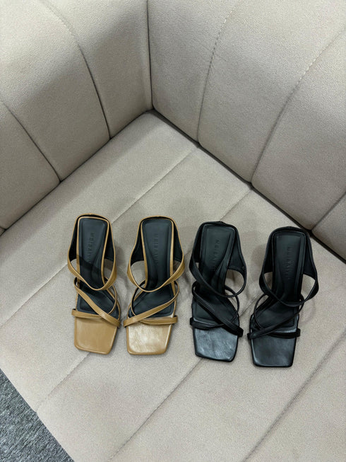 High Fashion Thin Straps Open Toe Heels